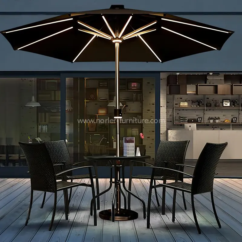 ¿Qué hace que un parasol soporte fuertes vientos de verano?