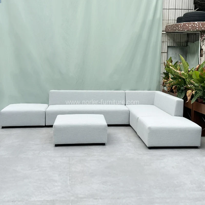 Muebles de exterior para todo el clima sofá de tela impermeable