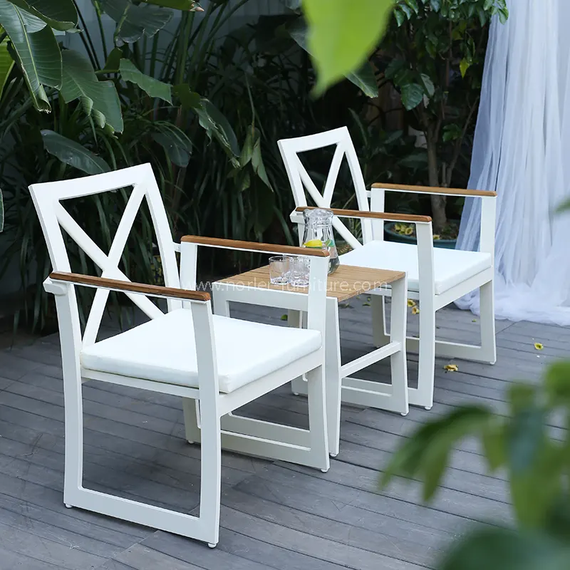 Fama de aluminio Plástico Madera de madera Balcón Balcón Jardín