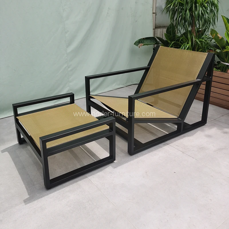 Combinación de sofá silla de aluminio
