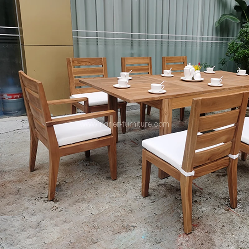 Mesa de comedor de extensión al aire libre personalizada