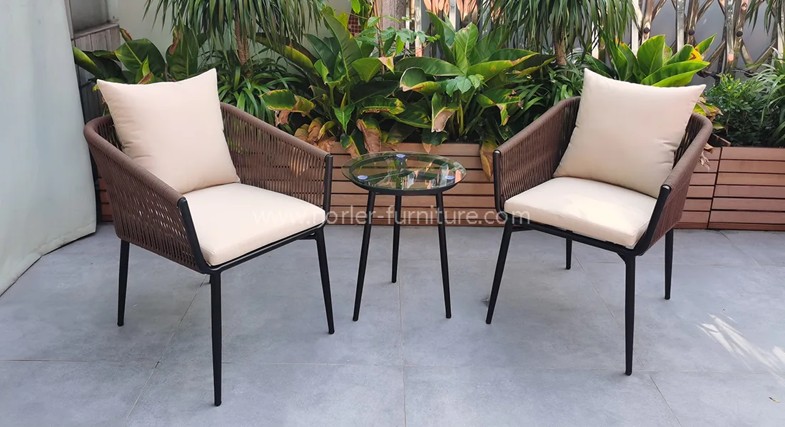 Outdoor Weather-resistant Courtyard Aluminum Balcony Set