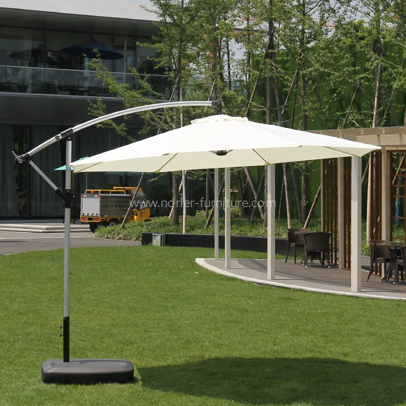 Parasol de plátano cepillado al aire libre al aire libre
