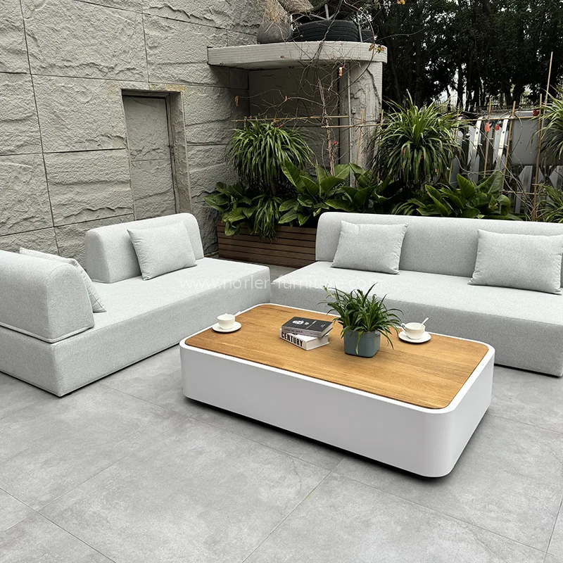Juego de sofá de tela transpirable impermeable al aire libre