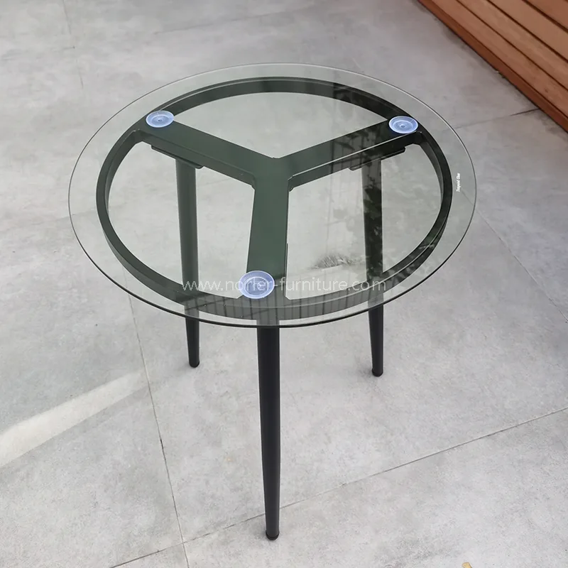 Conjunto de balcón de aluminio de patio resistente al clima al aire libre
